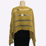 Dress To Kill Top, Crop, Dotted Stripe, Mustard, OS