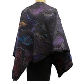 Enchanted Fibers Shawl, Purple/Silver, OS