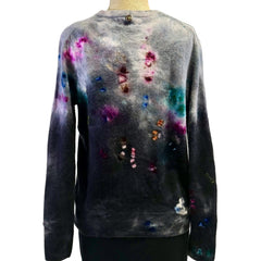 Galadriel Mattei Sweater, Crewneck, Grey/Multi Blossoms, XS