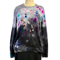 Galadriel Mattei Sweater, Crewneck, Grey/Multi Blossoms, XS