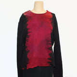 Heyne Bogut Sweater, Cozy, Black/Berry S/M & M/L