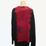 Heyne Bogut Sweater, Cozy, Black/Berry S/M & M/L