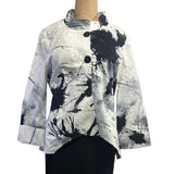 Ingrid Munt Cardigan, White/Black S, M & L