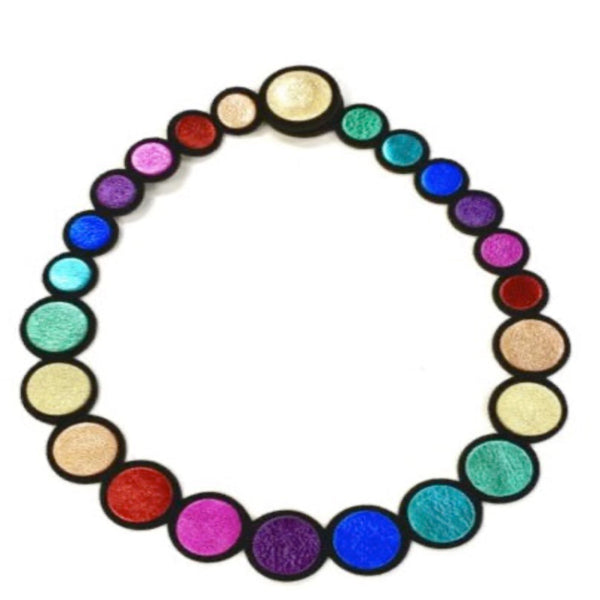Iskin Sisters Necklace, Rainbow, Multi-Color