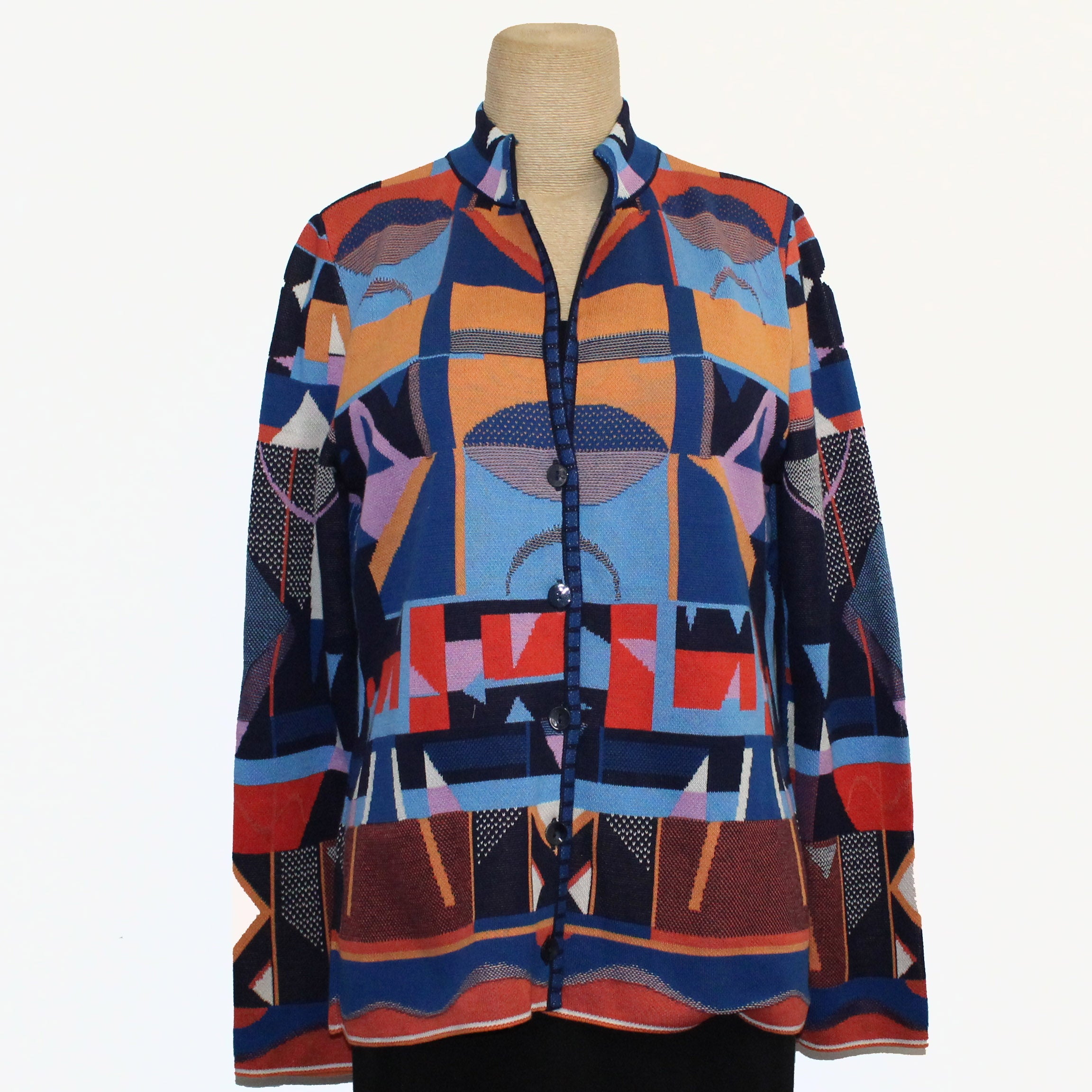 IVKO Jacket, Jacquard, Abstract Motive, Multi-Color XS