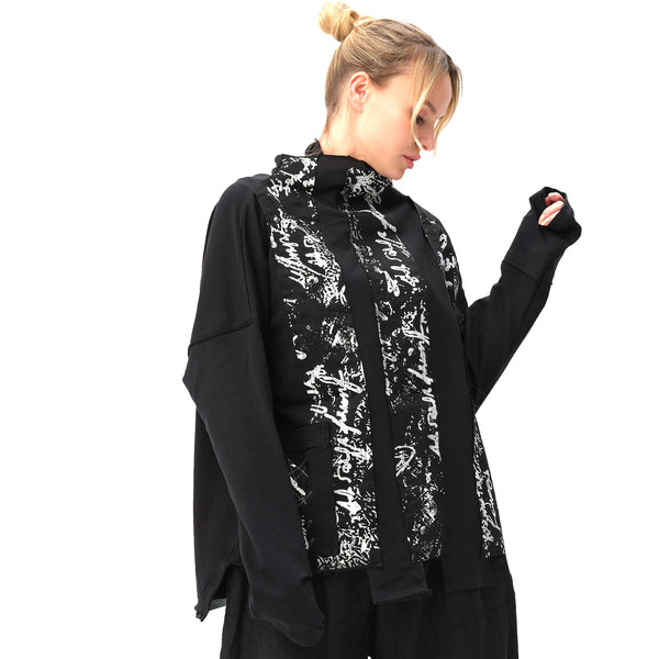 Mara Gibbucci Pullover, Black/White M, L & XL