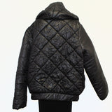 Mara Gibbucci Jacket, Quilted With Hood, Black L & XL