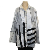 M Square Quinne Shirt, Handmade, Luxe Cream/Grey 1, M/L