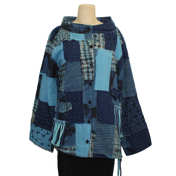 M Square Hazel Shirt/Jacket, Blues 2, M/L