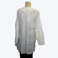 M Square Tunic, Long Wing, Ivory L