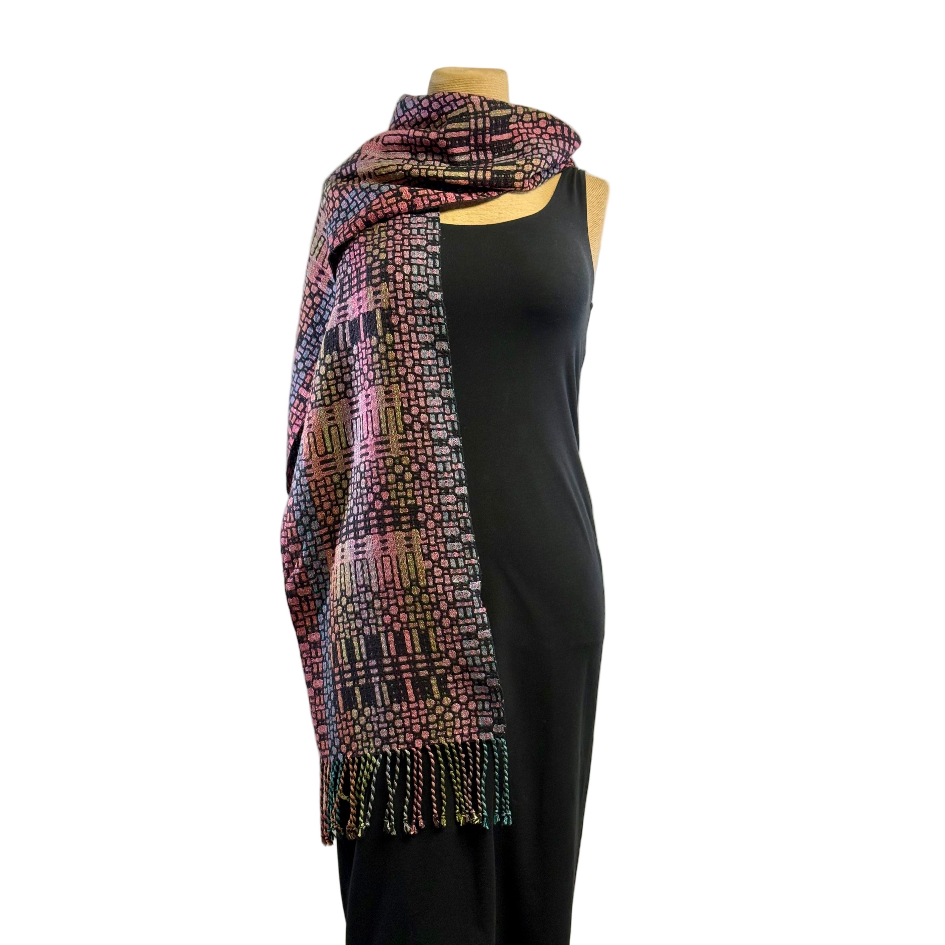 Muffy Young Scarf, Mosaic Plus, Rose/Multi