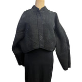NAMAI Kantha Jacket, Reversible, Cropped, Black S/M
