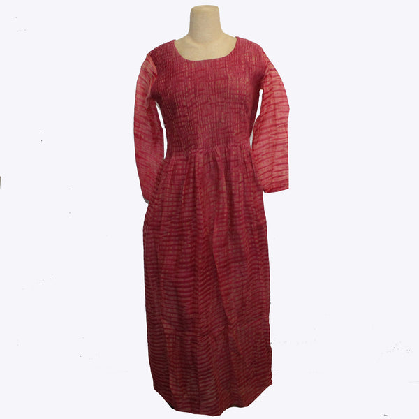 Neeru Kumar Dress, Red/Beige XS & S