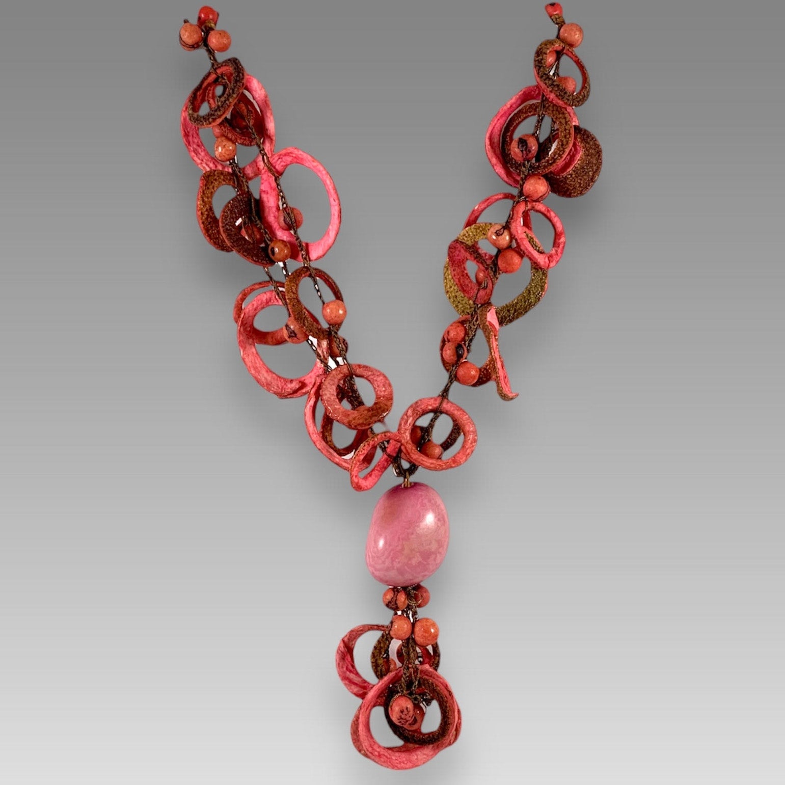 Lula Castillo Necklace, Medellin, Pink