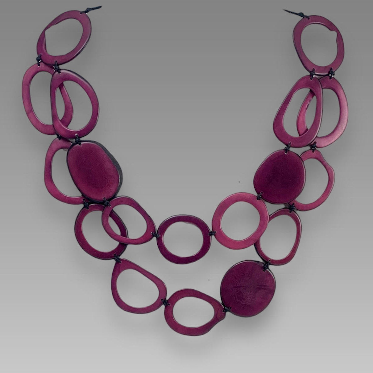 Lula Castillo Necklace, Chia, Burgundy