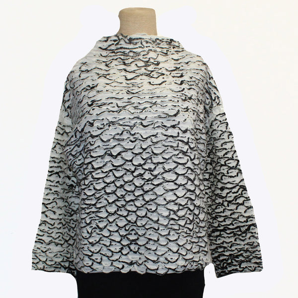 Pier Antonio Gaspari Sweater, White/Black XS/S & M/L