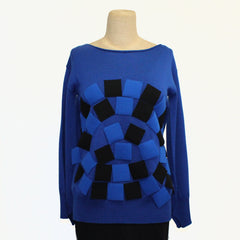 Pier Antonio Gaspari Sweater, Blue/Black XS