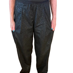 Pier Antonio Gaspari Leather-like Pants, Cargo, Black S