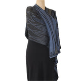Sharon London Cape, Reversible, Denim/Black/Charcoal