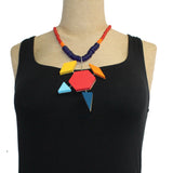 Theresa Killgore Necklace, Geometric Shapes, Multi-Color