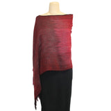 Vickie Vipperman Poncho, Red/Black/Metallic, OS