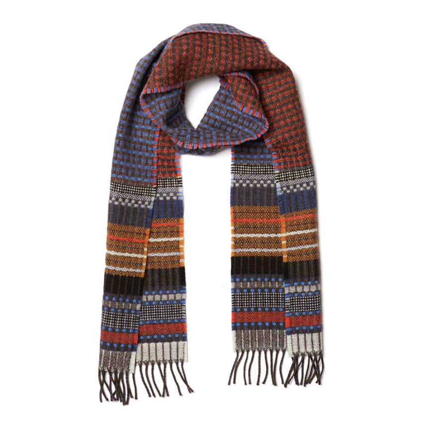 Wallace Sewell Scarf, Fremont Denim, Blue/Red