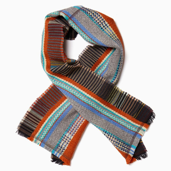 Wallace Sewell Scarf, Euclid Brick, Orange