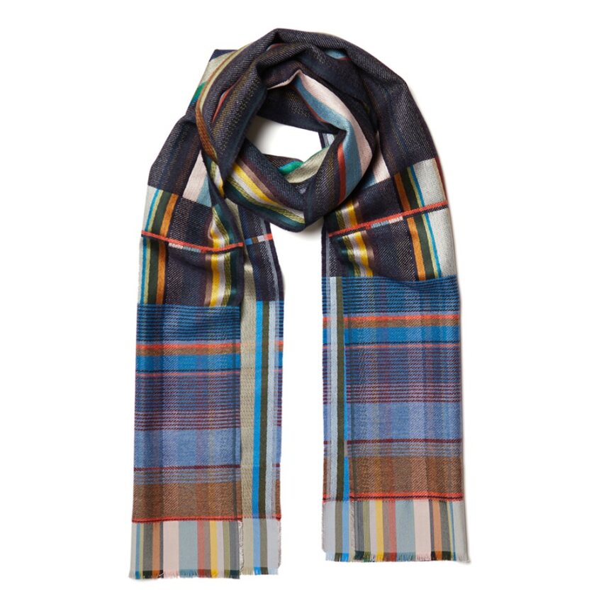 Wallace Sewell Scarf, Remsen Dusk, Navy