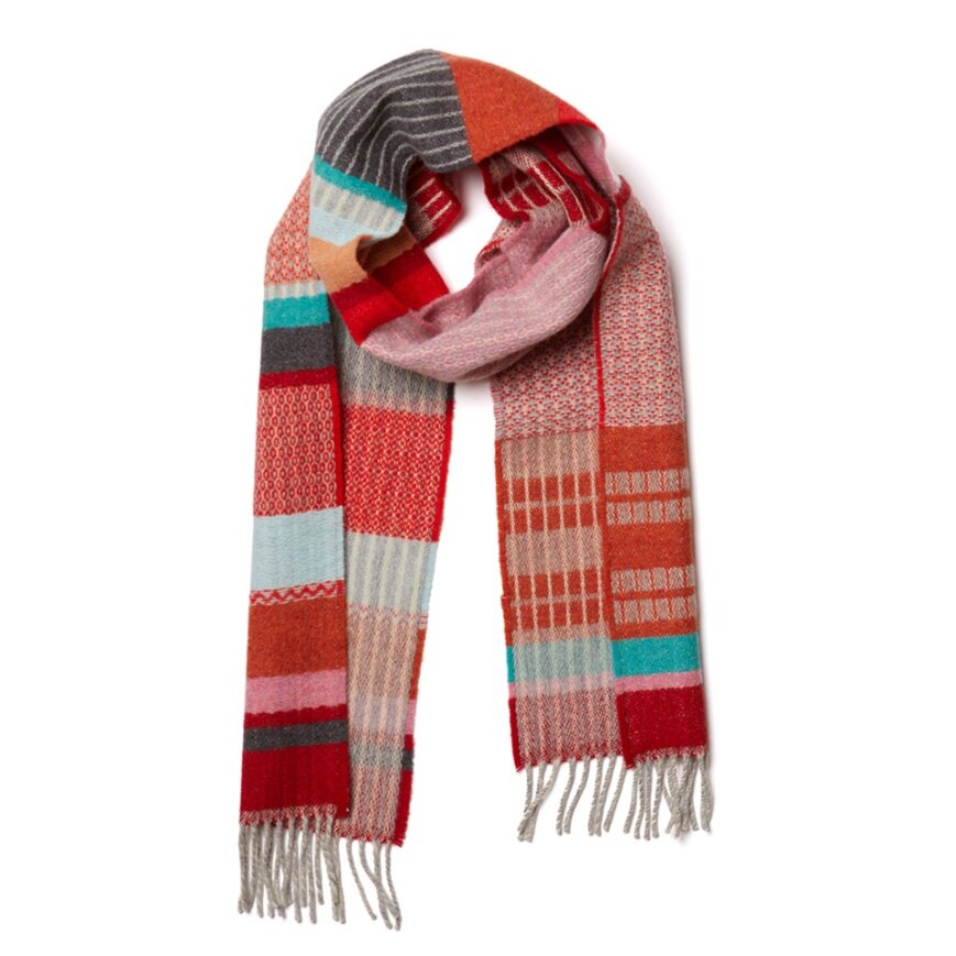 Wallace Sewell Scarf, Nyack Poppy, Pink
