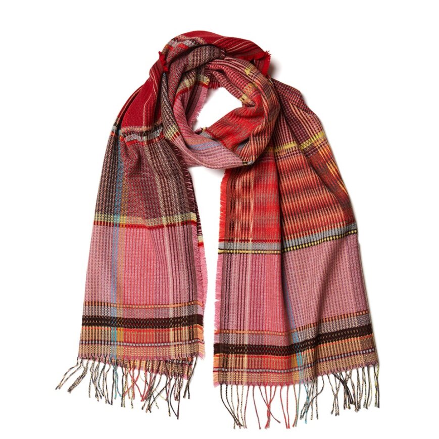 Wallace Sewell Scarf, Gesner Grapefruit, Pink