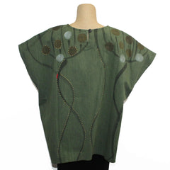 Yaza Pullover, Batik, Green, OS Fits Sizes 8-14