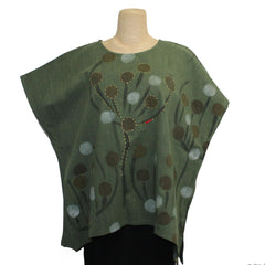 Yaza Pullover, Batik, Green, OS Fits Sizes 8-14