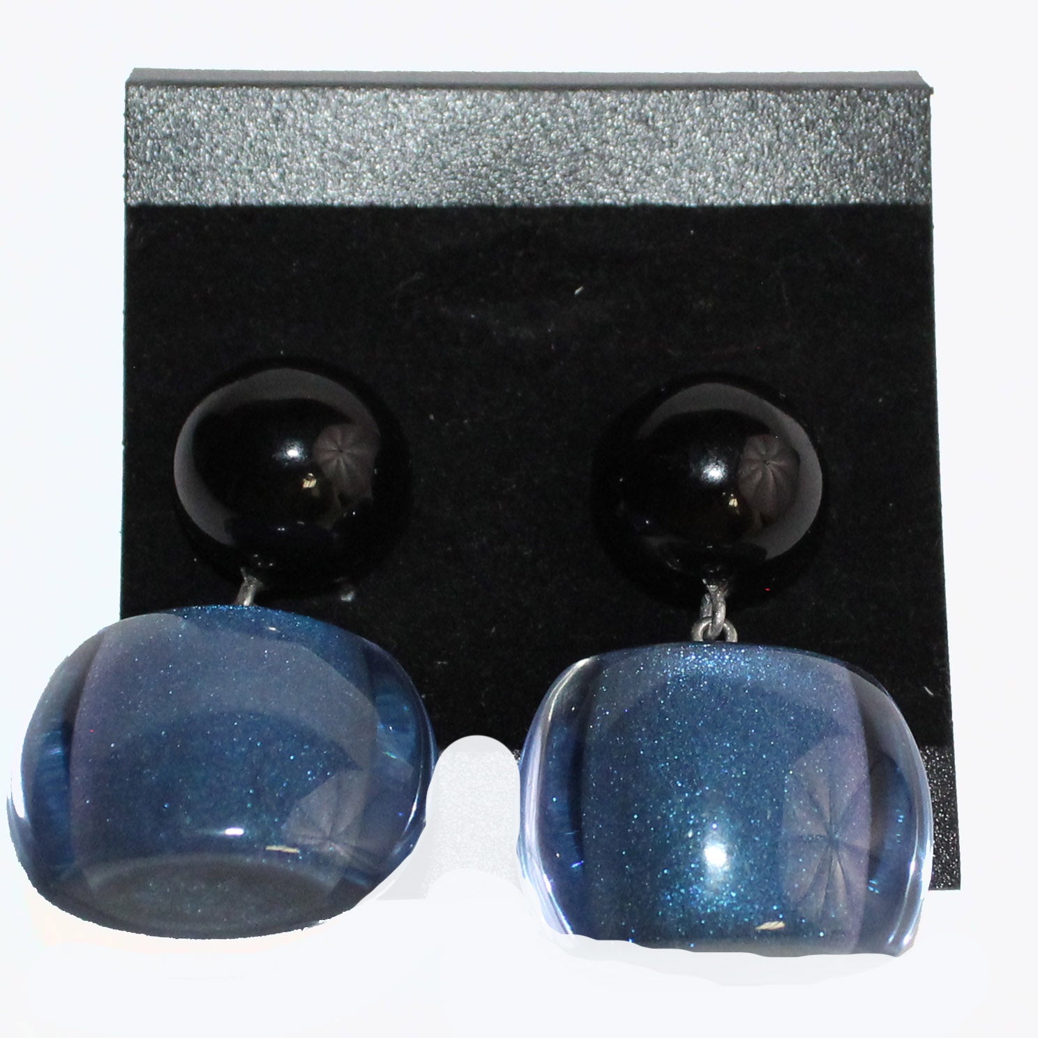 Zsiska Earrings, Bellissima, Blue/Black