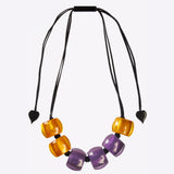 Zsiska Necklace, Bellissima, Gold/Purple