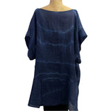 Teri Jo Summer Tunic, Indigo Sky, L/XL
