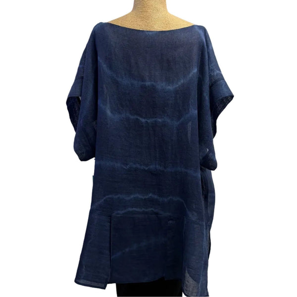 Teri Jo Summer Tunic, Indigo Sky, L/XL