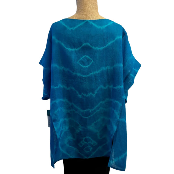 Teri Jo Summer Tunic, Turquoise, L