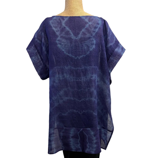 Teri Jo Summer Tunic, Amethyst/Sky, M