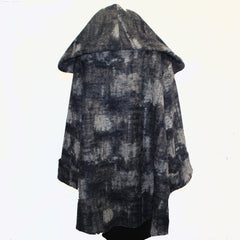 Teri Jo Summer Coat, Douillette, Navy/Charcoal/Taupe L/XL