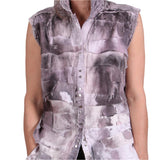 Tatiana Palnitska Vest, Happily Layered Distressed & Detailed XS/S