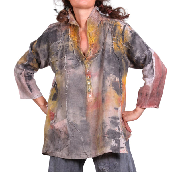 Tatiana Palnitska Shirt, Through Sands & Dunes S/M