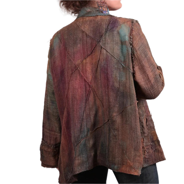 Tatiana Palnitska Jacket, Textured Wrapped In Art Fits M-XL