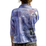 Tatiana Palnitska Top, Purple/White, S/M