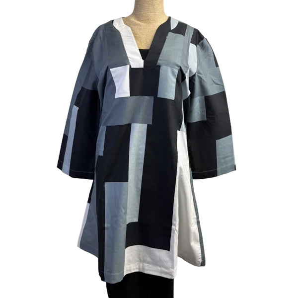 Andrea Geer Dress, Black & White S