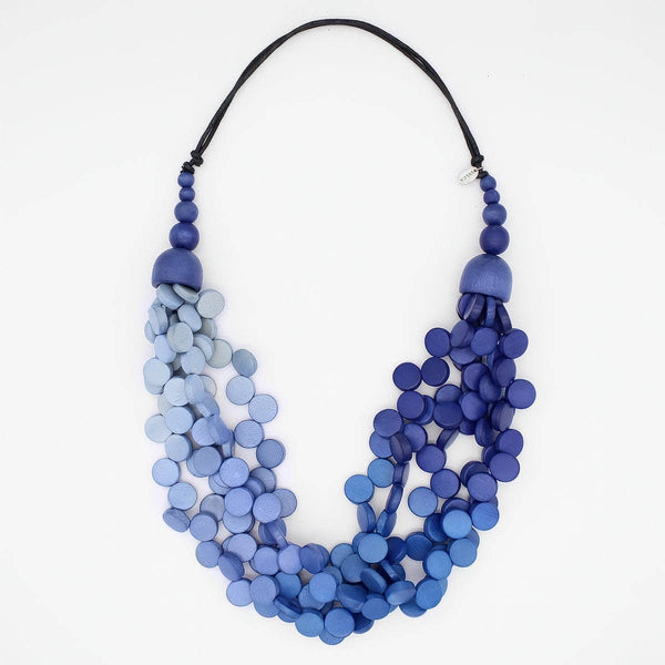 Sylca Designs Necklace,Gillian, Ombre Blue