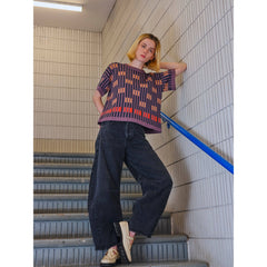 The Endery Tee, Bauhaus, Rhodolite, Lavender/Gold/Orange/Black