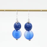 Sylca Designs Earrings, Drop, Blue Frost Ombre