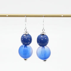 Sylca Designs Earrings, Drop, Blue Frost Ombre