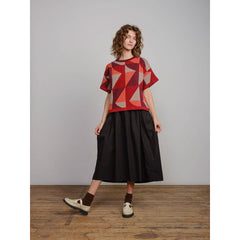 The Endery Tee, Calder, Redwood, Red/Orange/Burgundy/Grey