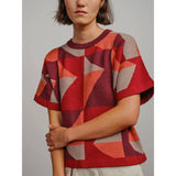 The Endery Tee, Calder, Redwood, Red/Orange/Burgundy/Grey